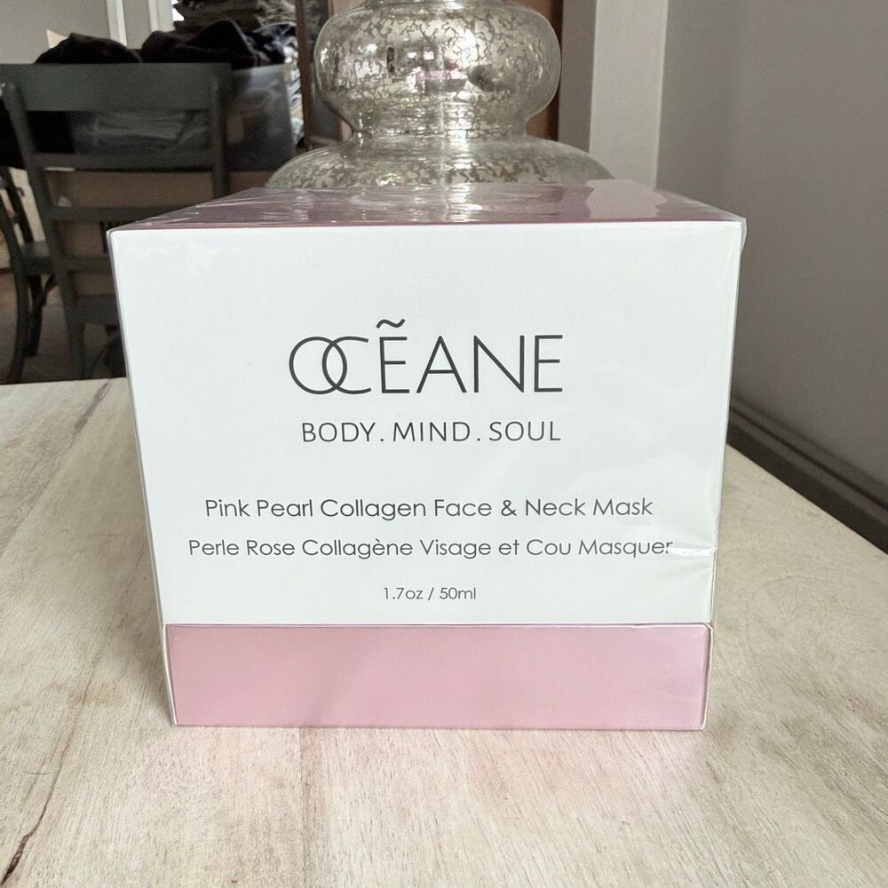 Oceane Pink Pearl Collagen Face & Neck Mask